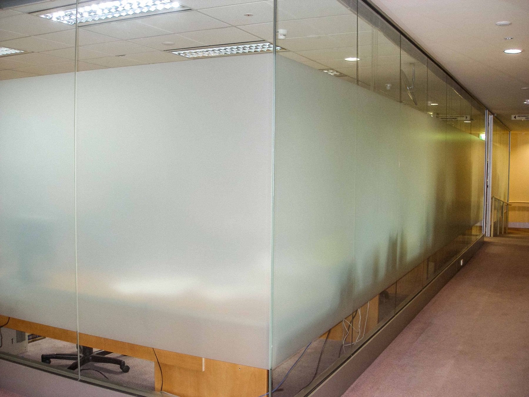 Business And Office Window Frosting Frosted Glass Melbourne Glasstint Diamond Valley Window